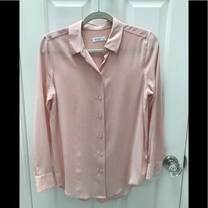 Equipment - Pink Silk Blouse